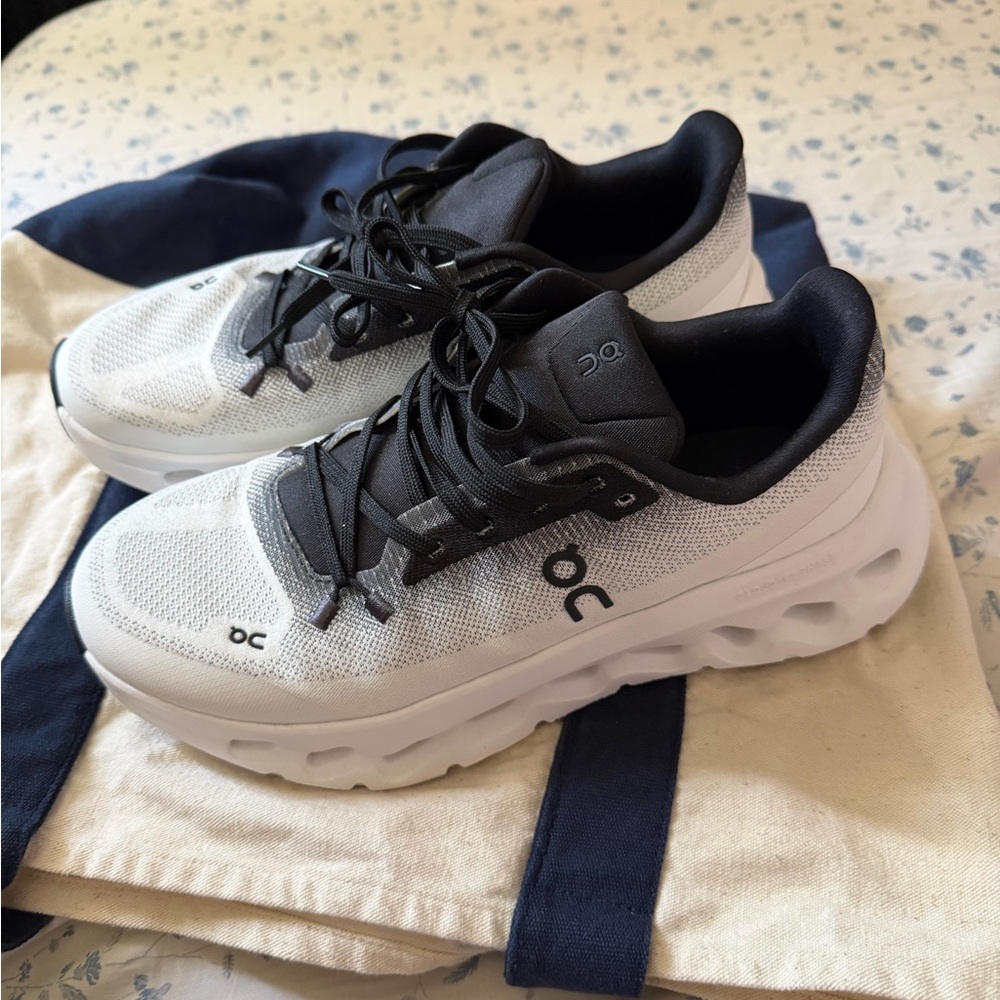 On Running White and Black Sneakers